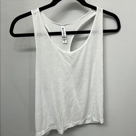 Athleta Women's White Sheer Tank Top - Picture 1 of 4